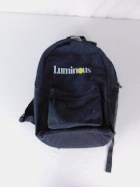 Luminous Black Boys Backpack Polyester School Bag Water Bottle Pocket Daypack
